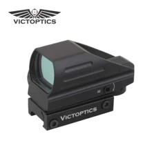 VictOptics 1x22x33 охотничий компактный прицел с красной точкой четыре сетки ударопрочный для настоящего оружия и страйкбола