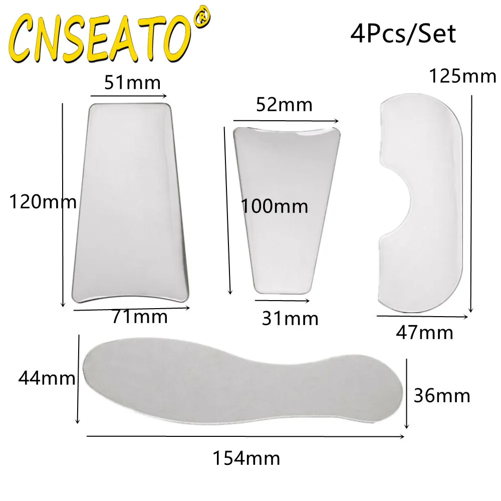 

4Pcs Double Sided Dental Mirror Stainless Steel Orthodontic Reflector Photography Intra Oral Mirrors Full Mouth Dentistry Tools