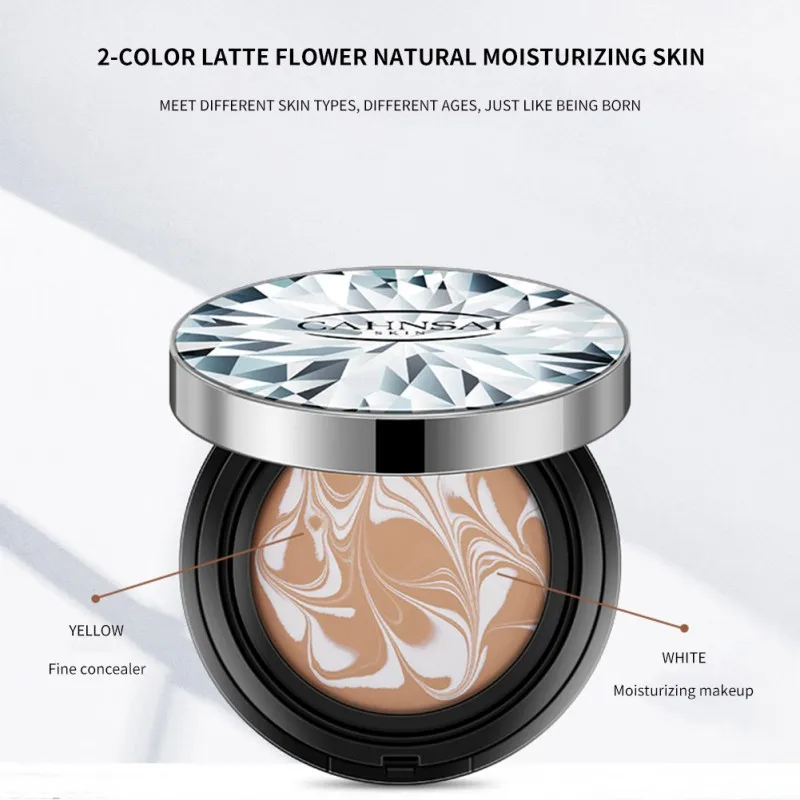 Air Cushion Foundation крем покрытие дефекты даже цвет кожи увлажняющий крем-основа Essence Hot