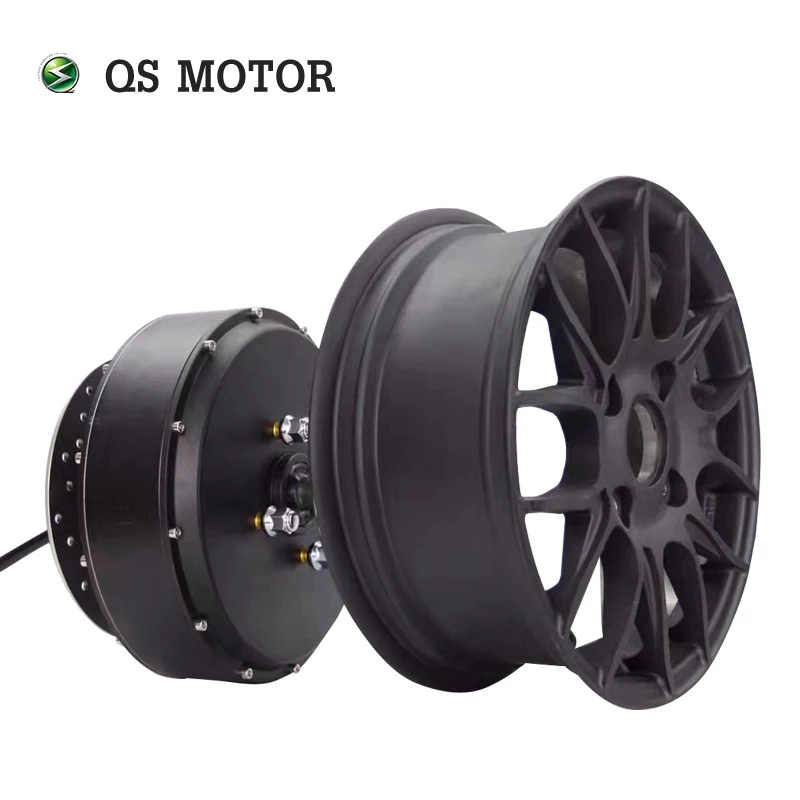 QSMOTOR 12x5.0 inch 3000W V1 /V4 260 Brushless DC Electric  Double shaft Detachable Separated Scooter Wheel Hub Motor