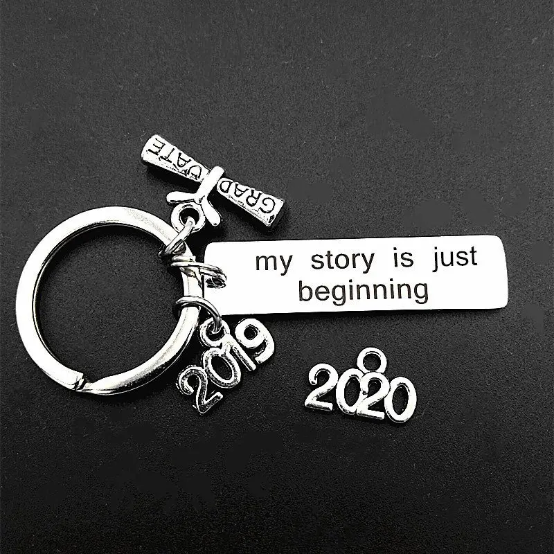 

1pc Charm Class 2019/class 2020 Graduation Cap Graduation Certificate Pendant Diy Handmade Graduate Gift Key Chain