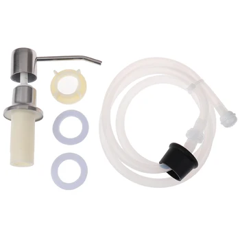 

Brass Brushed Nickel Soap Dispenser Extension Tube Kit For Kitchen Sink Pump