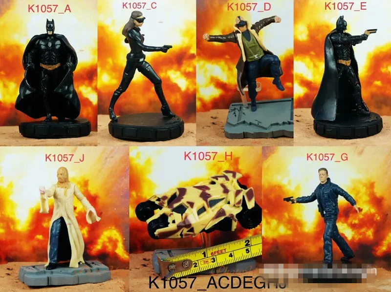 

7pcs set DC Universe Multiverse Batman Catwoman Batman Chariot Flash Action Figure Loose Collection Hot Sales