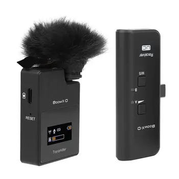 

COMICA BoomX-D UC1 2.4G Digital Wireless One for One MIC 50m Transmitter Receiver Lavalier Clip On Microphone for Interview