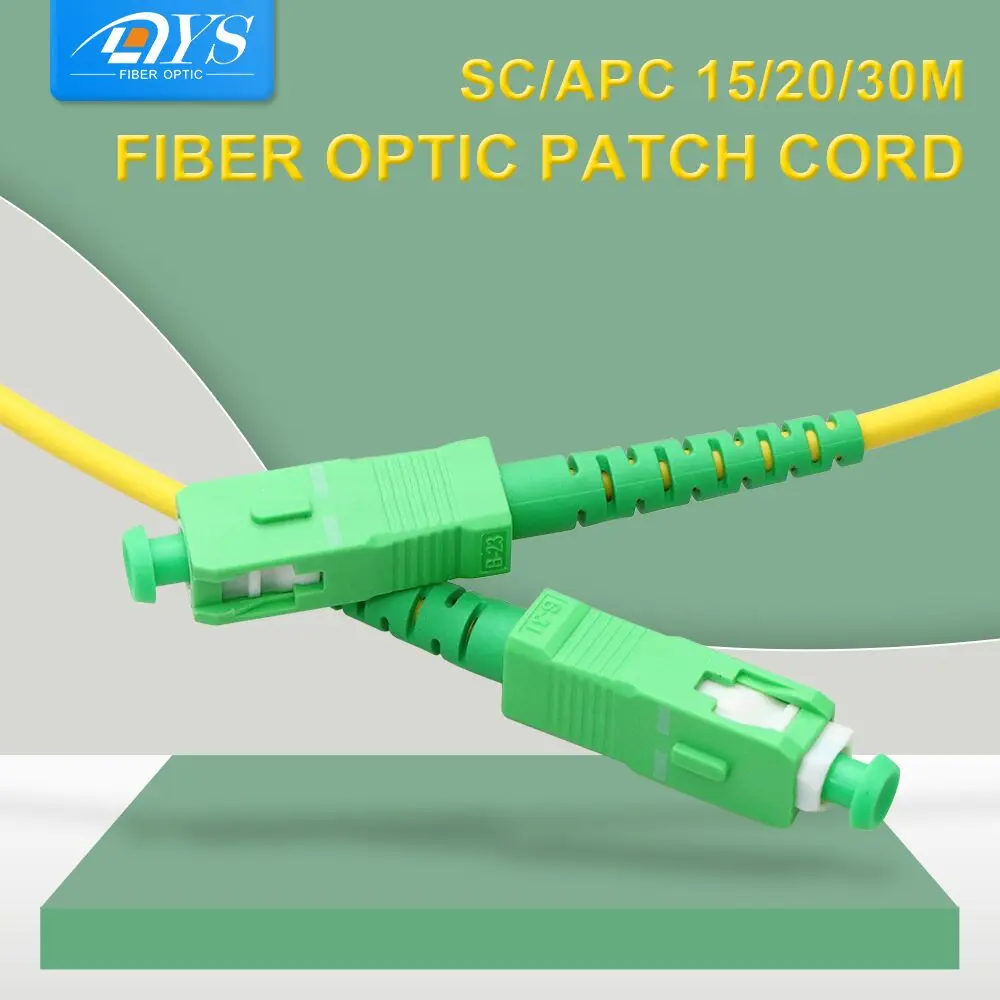 

5pcs SC APC to SC APC PVC 2.0/3.0mm Simplex Mode FTTH Fiber Optical Jumper Cable Fiber Optic Patch Cord 15/20/30m