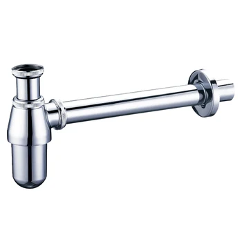 

Tube Drainer Chrome Sink Pipe Hose Bathroom Outlet Adjustable Plumbing Home Easy Install Waste Solid Wash Basins Bottle Trap