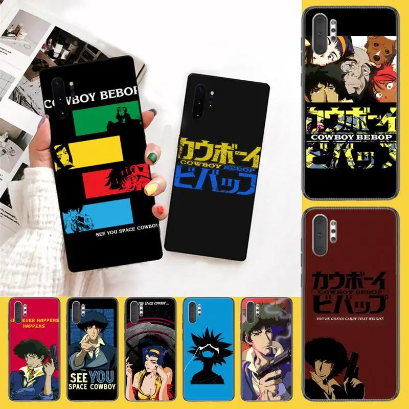Мягкий силиконовый черный чехол для телефона PENGHUWAN Cowboy Bebop See You Space Samsung Note 3 4 5 7 8 9 10