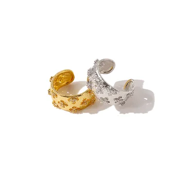 

Flower ring personality fashion romantic shape natural four-leaf clover jewelry gift for lover 2020 new hot