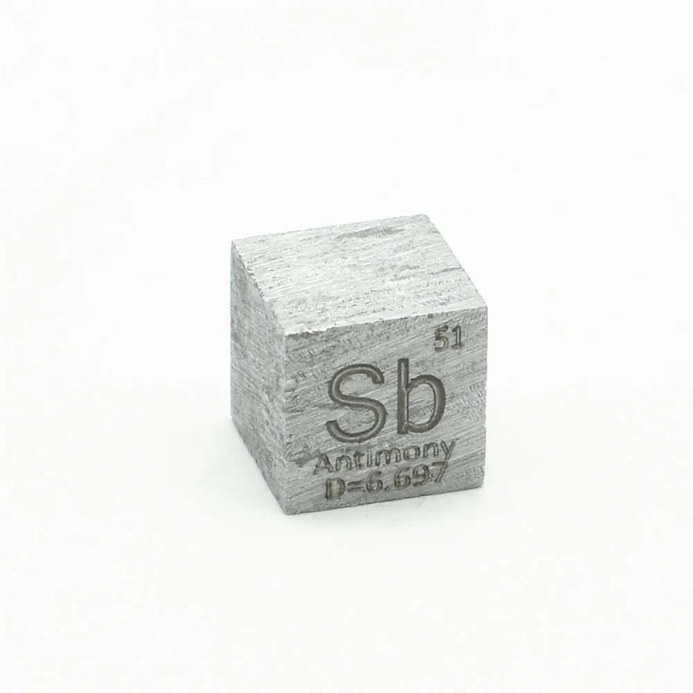 999 Antimony Metal Sb Carved Element Periodic Table 10mm Cube For Element Collection Collecting Tool Parts Aliexpress