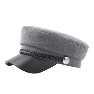 SHALUOTAOTAO Женская плоская кепка Snapback Осенние Новые Модные Элегантные армейские кепки винтажные Брендовые спортивные кепки для отдыха s Gorra Hombre - Цвет: Gray