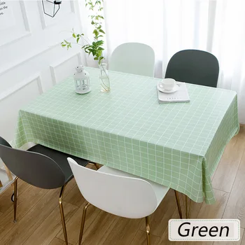 

120×180cm tablecloth pvc tablecloth disposable washable waterproof oil-proof printing tablecloth nordic plastic plaid Table mat