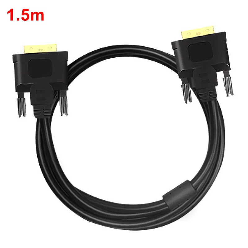 1.5m DVI высокоскоростной кабель DVI-D папа-папа видео кабель 2 к DVI 24+ 1 двойной Соединительный адаптер для DVD DOM668 - Цвет: 1.5m