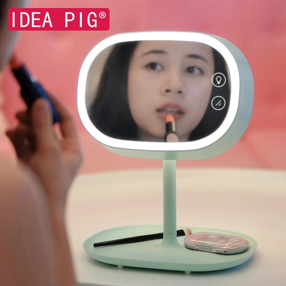 

LED Professional Makeup Mirrors 3 Color Table Lamp Touch Button For Beauty Makeup Christmas Wedding Home Decoration Accessories