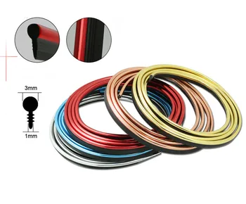 

100m Car Styling Interior Moulding Trim Strip Universal Auto Decor accessories