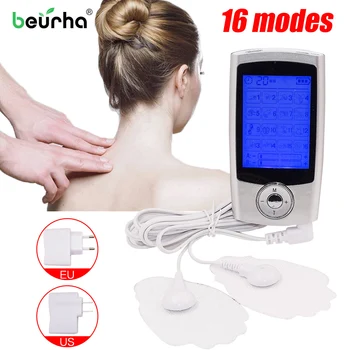 

Rechargeable Electric Pain Relief Machine 16 Modes Tens Unit Portable Pulse Massager Muscle Stimulator Therapy Pain Dropshipping