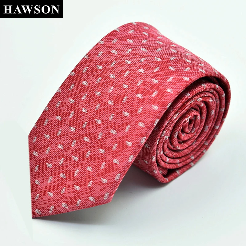 

HAWSON Polka Dot Wedding Necktie for Men, 7cm Formal Narrow Tie for Male, Gift for a Men, Mens Fashion for Suit