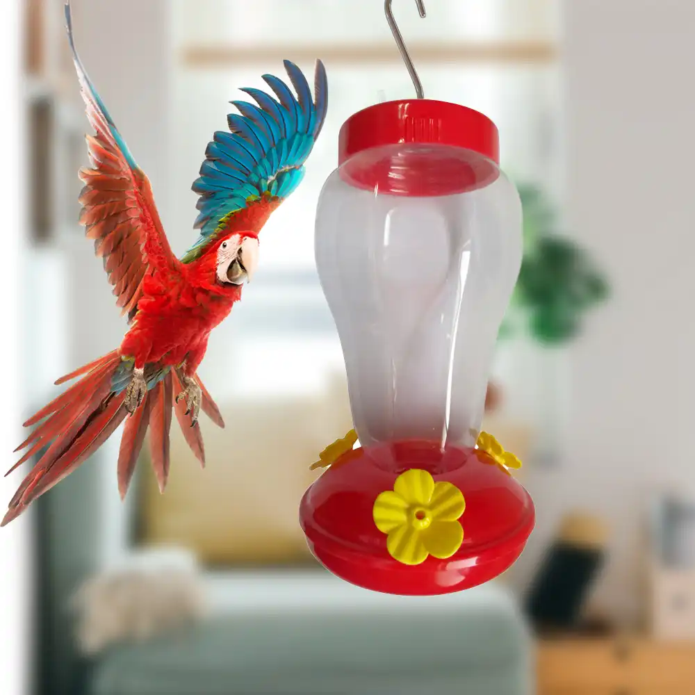 Pets Parrats Hanging Feed Bottle Hummingbird Parrata Food Feeder