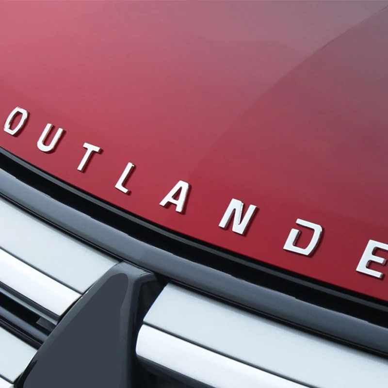Нержавеющая сталь Тонкий Outlander текст 3D письмо наклейка Накладка для Mitsubishi Outlander 2013