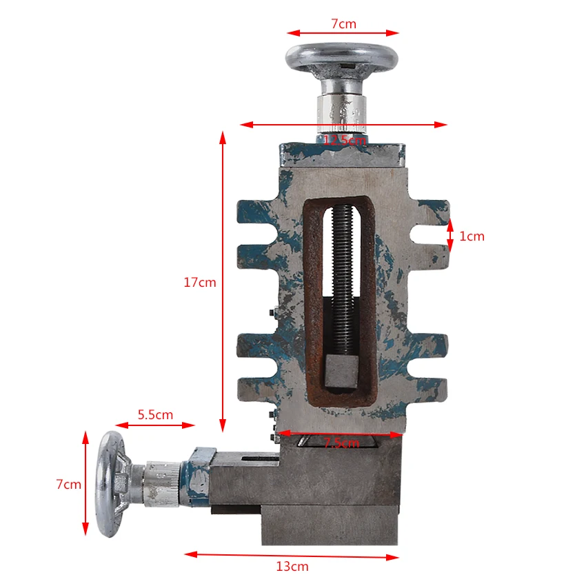 New Three-coordinate 75-type Vertical Slide Dovetail Carriage Three-axis Drilling And Milling Accessories Woodworking Machinery