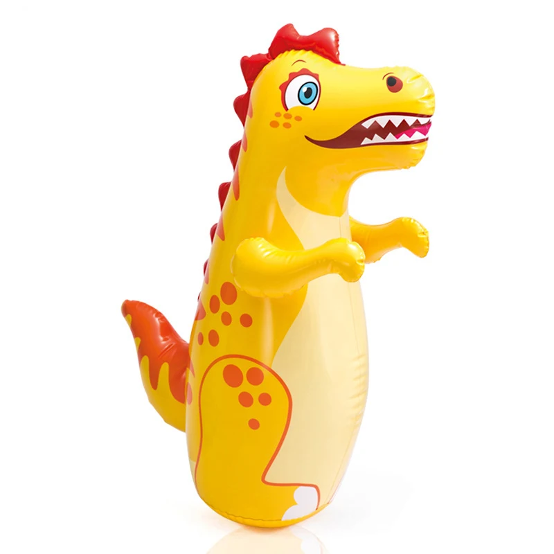Intelligent Development Cute Inflatable Tumbler Toy 3D Cartoon Animal Boxing Bag