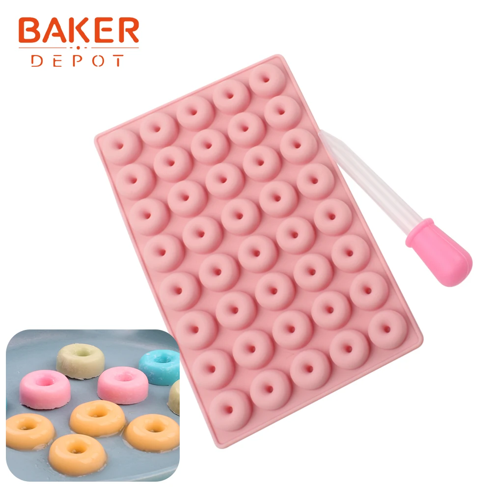 BAKER DEPOT силиконовая форма для конфет шоколада мини пончика Жевательная ледяной