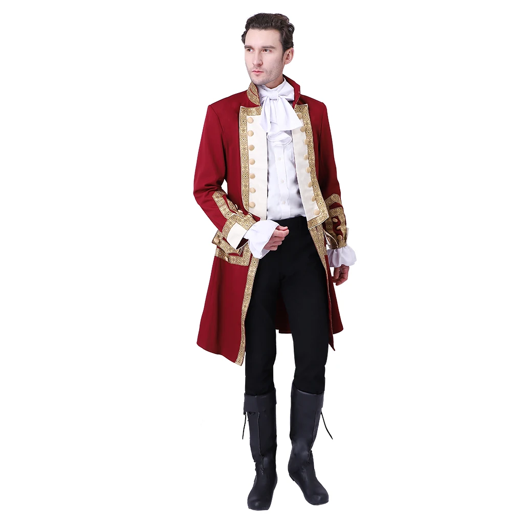 Washington Red Cloak Royal Military Jacket Costume For Mens