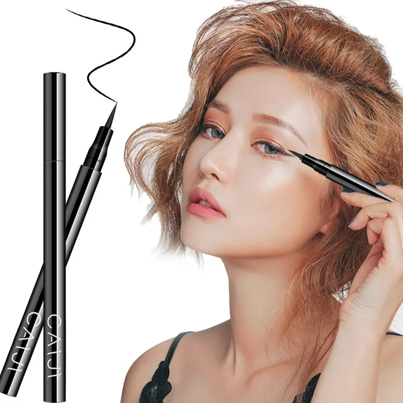 

1 Pcs Black Quick-drying Waterproof Eyeliner Long Lasting Not Blooming Eyeliner Pencil Smooth Makeup Tool TSLM2