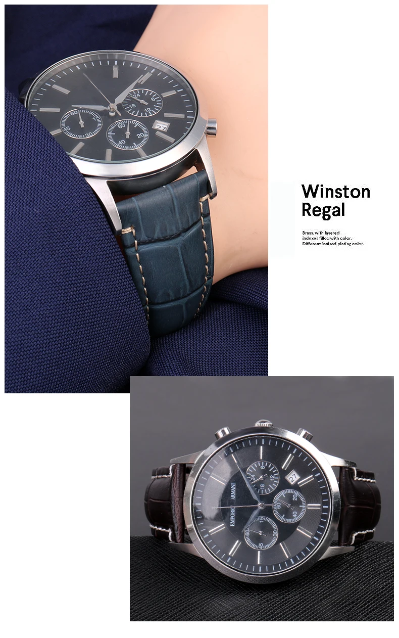 genuíno dos homens pulseira 22x18mm blue1892 1947 1861 1979 textura crocodilo