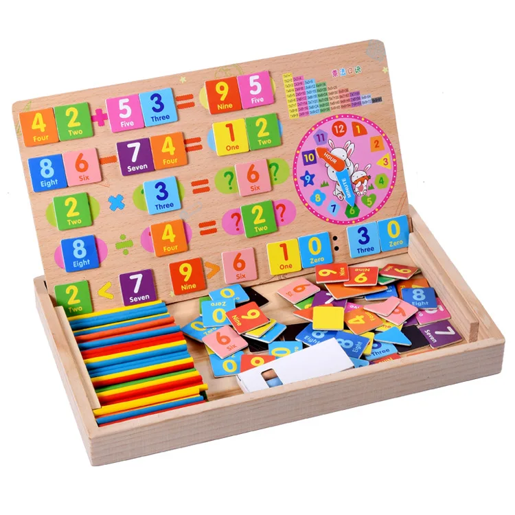 

Multi-functional Educational Toy Computing Counting Sticks Early Educational Teaching Aid Kindergarten Wooden Building Blocks Ed