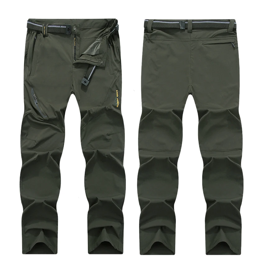 Ceny JACKSANQI 8XL letnie męskie elastyczne szybkie suche spodnie sportowe na świeżym powietrzu wspinaczka górska piesze wycieczki Trekking wędkarstwo cienkie spodnie RA293