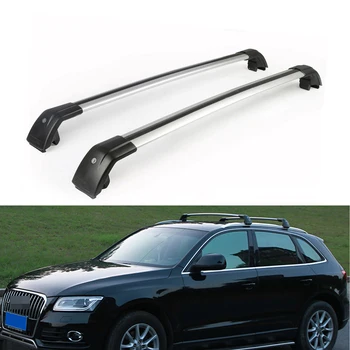 

2Pcs Fits for Audi- Q5 2012-2017 Adjustable Crossbars Cross Bars Lockable Roof Top Rail Luggage Cargo Carrier Kits