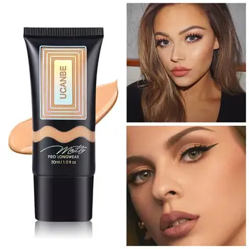 

7 Colors Face Foundation Base Moisturizer Oil Control Concealer Liquid Foundation Cream Face Liquid Cover Makeup Cosmetics TSLM2