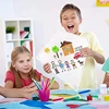 For Kids Making Kite Bulk Decorating Coloring Kite Party Pack DIY Blank Animal Painting Kite Includes handle and line 2