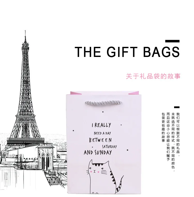 Creative New Style Paper Products Gift Packing Bags Cute shui bei dai Cosmetics Carry Bag Currently Available Wholesale