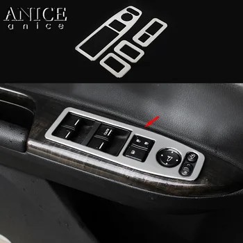 

CHROME INTERIOR DOOR WINDOW SWITCH PANEL COVER TRIM Trim Fit For Honda Accord Sedan 4-Door 2013-2017 ABS LHD LEFT HAND SIDE