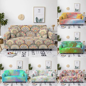 

Mandala Sofa Cover Elastic Stretch Bohemia Chair Couch Cover Sofa Covers for Living Room Furniture Protector 1/2/3/4 Seater