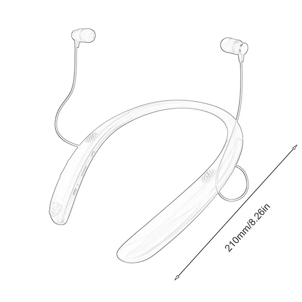 V9 Sports Wireless Headphones Magnetic External Dual-Use Neck-Mounted Stereo Hanging Neck Wireless Headphones