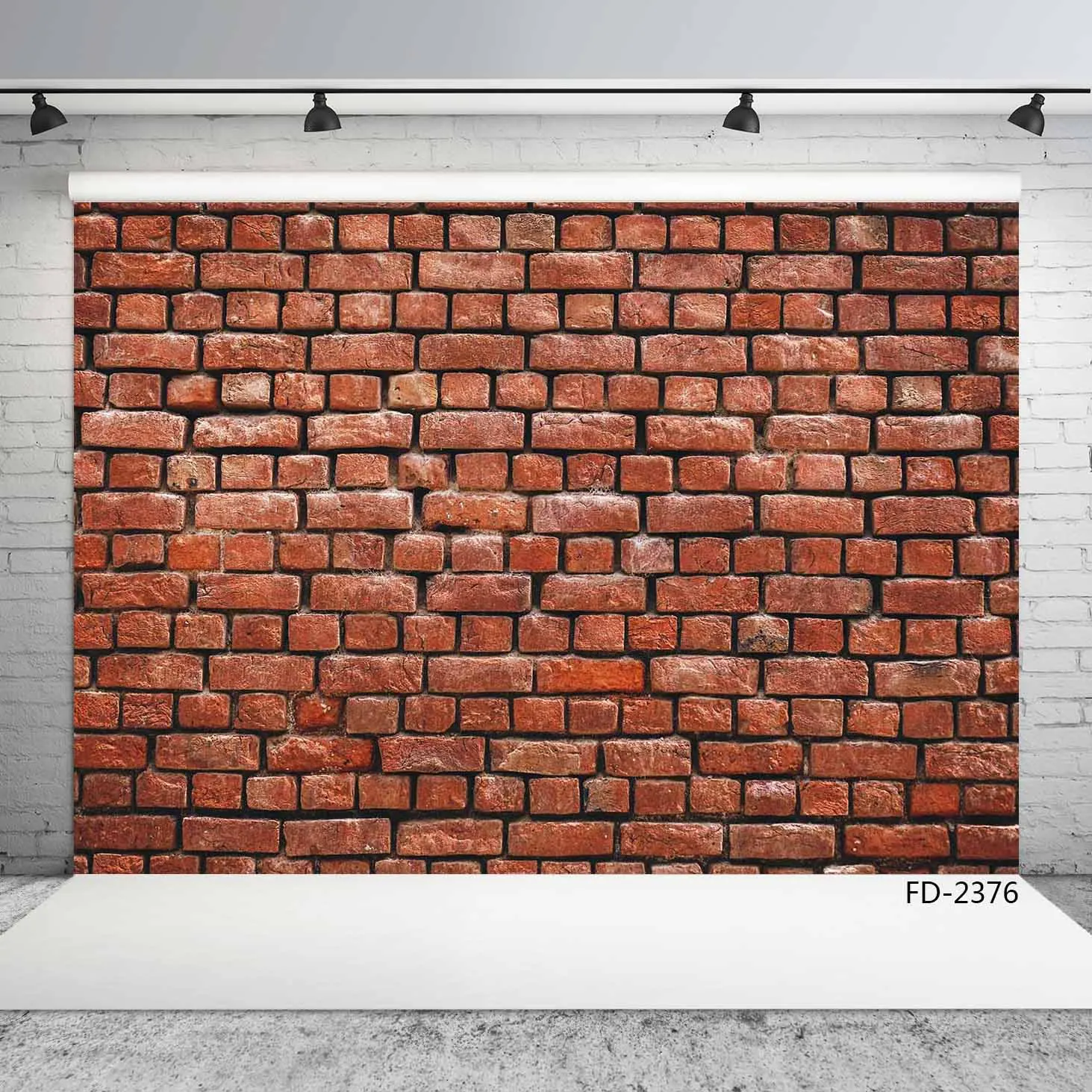 Винтажный фон с изображением красной кирпичной стены для фотосъемки