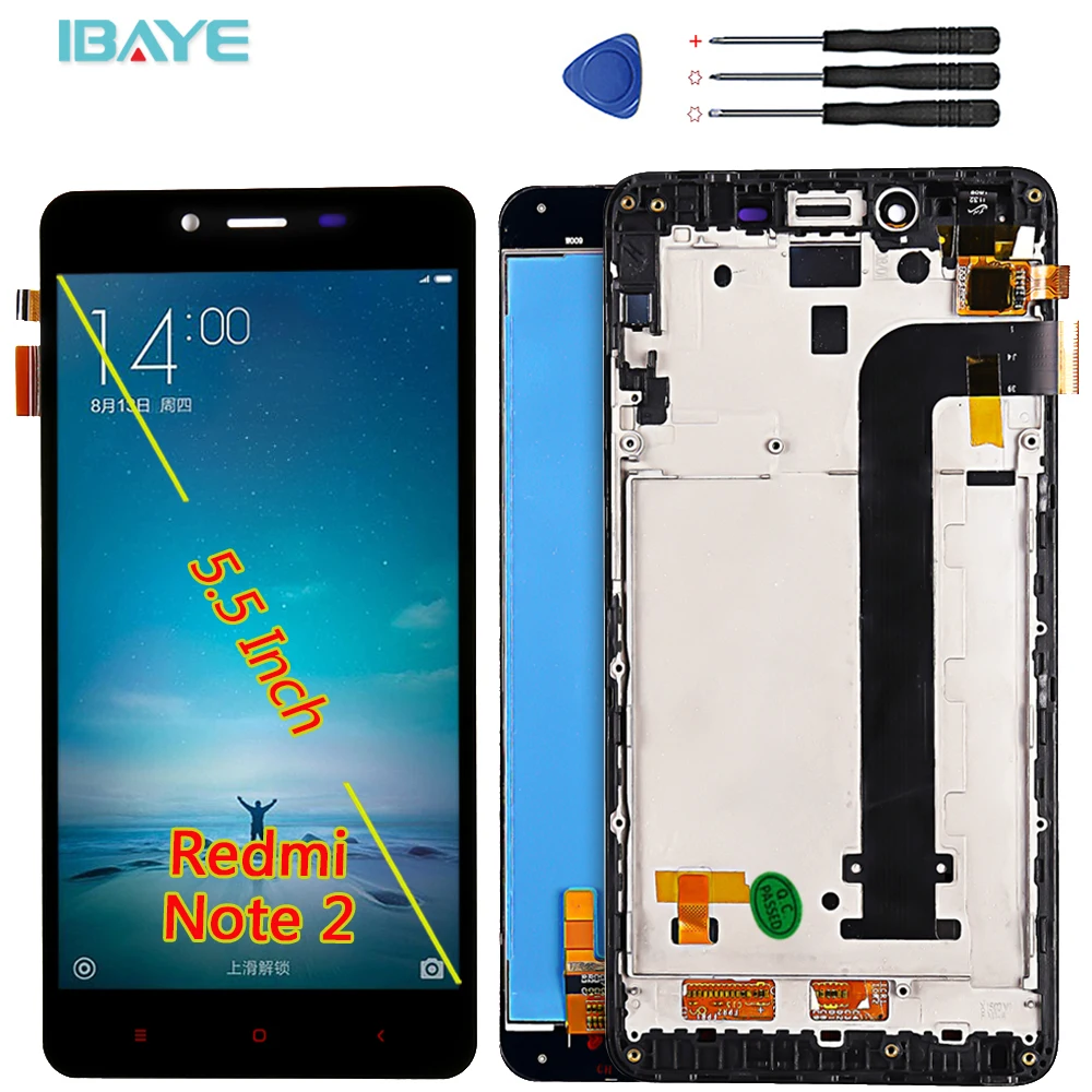 ЖК-дисплей для 5 7 &quotXiao mi Note 2 Axisinternational с рамкой + сенсорная панель дигитайзер |