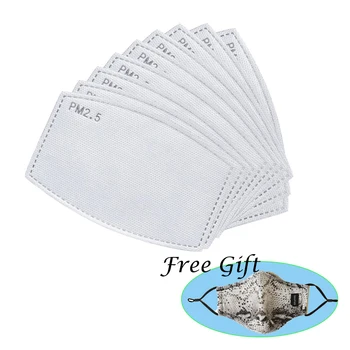 

60/100/200/500 pcs/Lot Filter Pads Gasket PM2.5 Activated Carbon Filter Paper Dustproof Face Scarf Mascarillas Pad In Stock