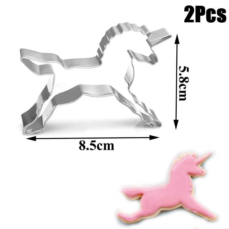 2pcs Cake Mold Девичий Единорог комплект украшений для вечеринки Unicornio бумажные тарелки/чашки, ребенок, душ День Рождения Декор угощение детей праздник день рождения поставка - Цвет: 2pcs Cake Mold