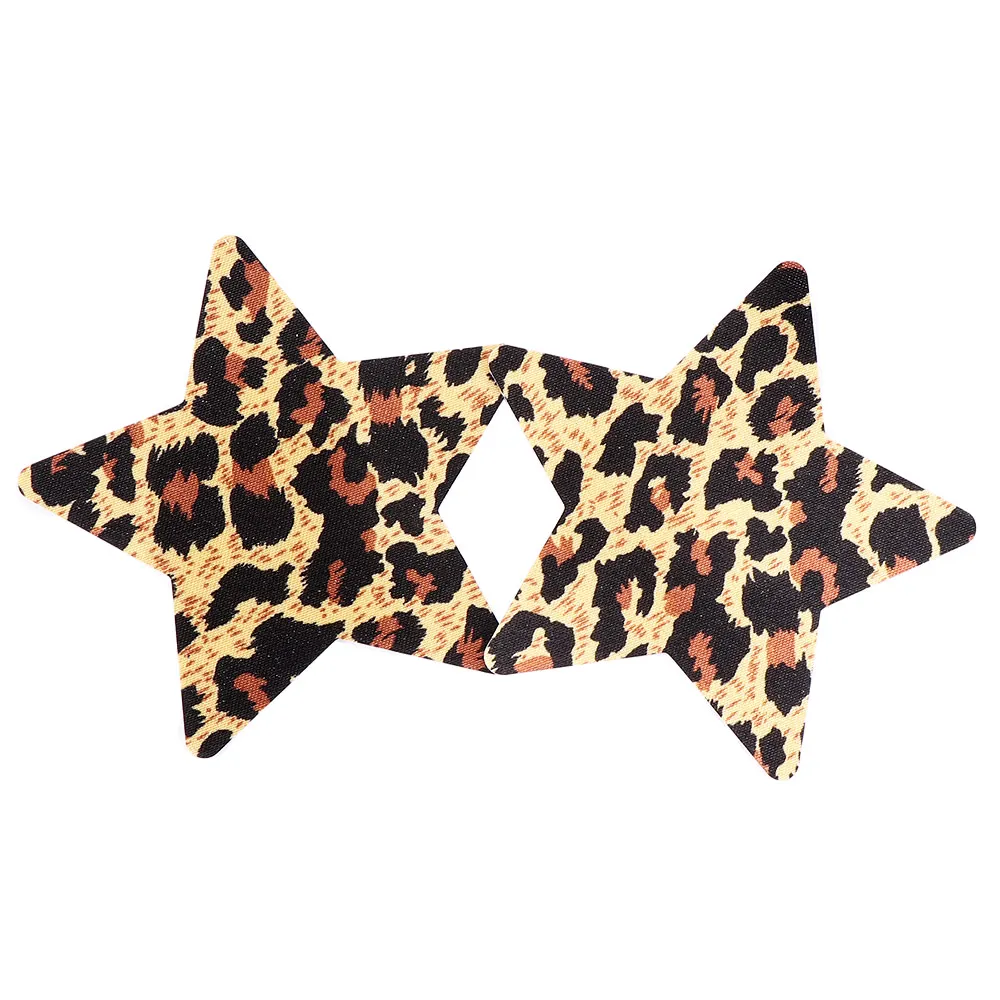 2 пар/упак. сексуальные Одноразовые женские накладки на соски, наклейки на соски, накладки на грудь, аксессуары для бюстгальтера, вечерние аксессуары - Цвет: leopard