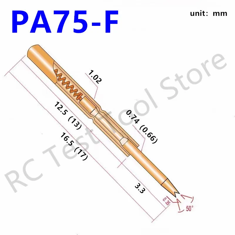 100 шт., диагностический зонд для вспышки диаметром 15,8 мм и диаметром 1,02 мм
