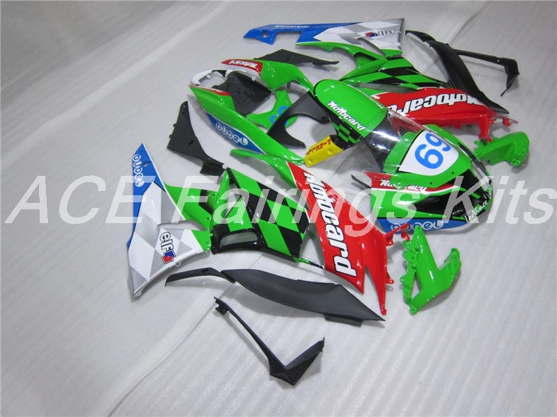 Литья под давлением ABS обтекатель комплект подходит для Kawasaki Ninja ZX6R 2009 2010 2011 2012 Обтекатели ZX-6R 09, 10, 11, 12, пользовательские прохладный стиль