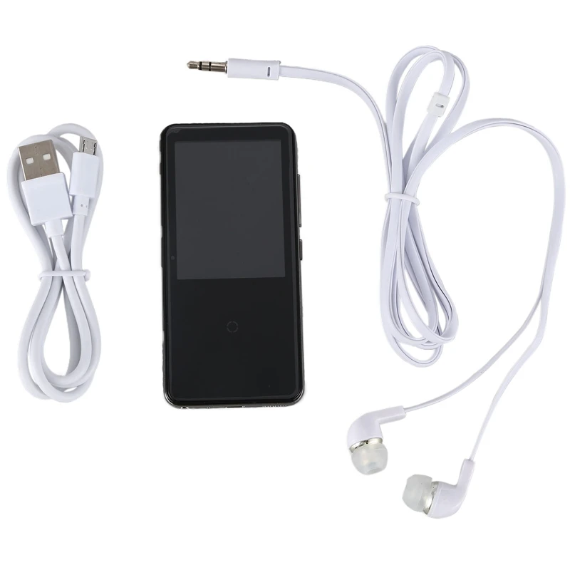 Bluetooth 4,1 MP3-плеер с динамиком 2,4 дюймов экран без потерь Звук Видео плеер Поддержка FM, запись, TXT, видео, кино, будильник Cloc