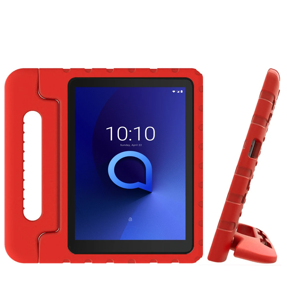 Для Alcatel Tab 8 дюймов Alcatel Joy Tab чехол на планшет 8 дюймов EVA ударопрочный супер защитный чехол портативная ручка подставка - Цвет: Красный