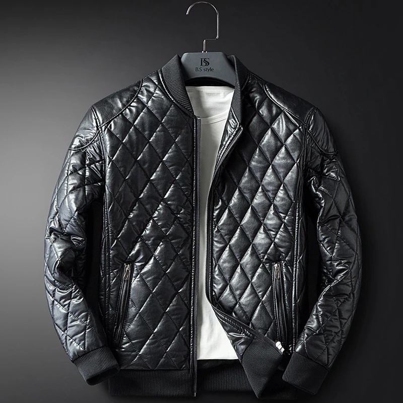 Кожаная куртка, мужские пальто, M-4XL, высокое качество, искусственная кожа, верхняя одежда для мужчин, бизнес, осень, мужская куртка 611