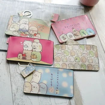 

1 Pcs Kawaii Sumikko Fashion Anime PU Mini Bags Document Bag Zipper Coins Pocket Casual Purses Card Unisex Gifts
