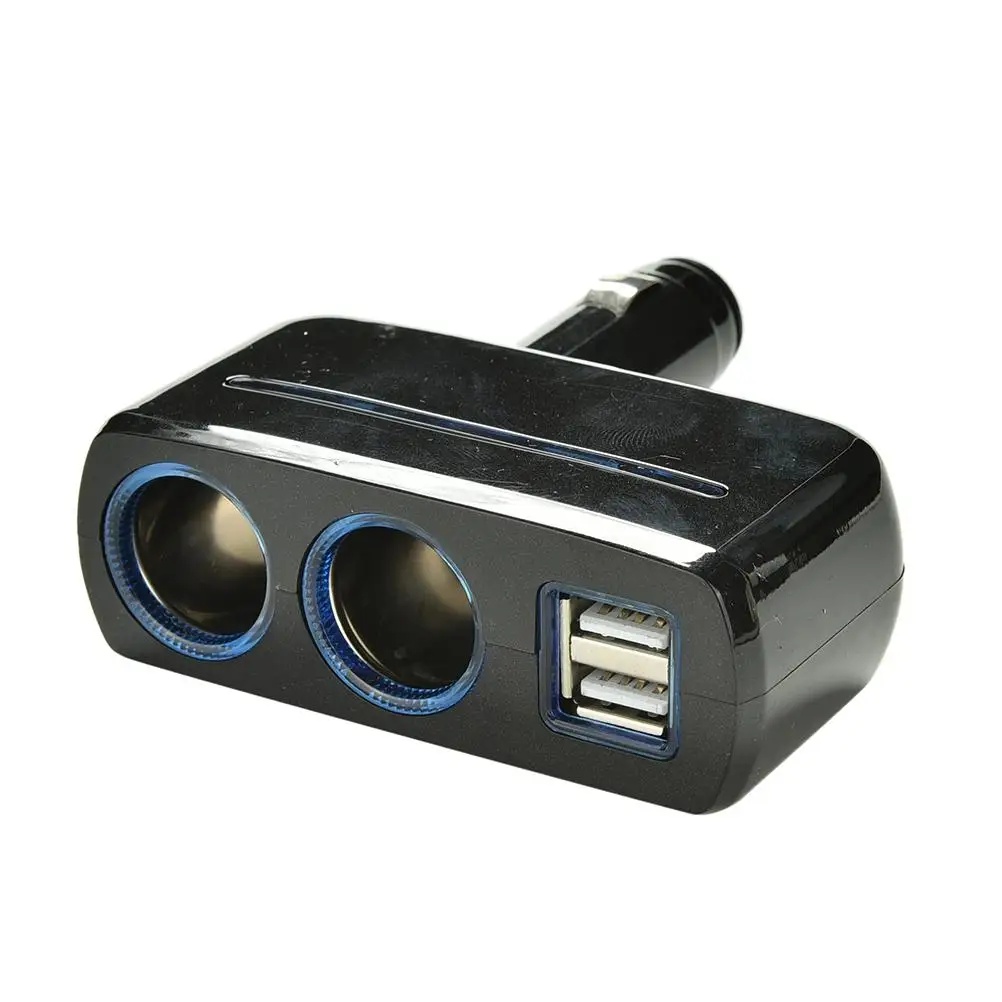 Hot sale 12V Xmas Car Cigar Lighter Socket Double Dual Adapter Splitter Dual Car Cigar Lighter Charger Socket Splitter