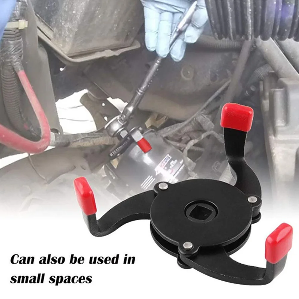 

Universal One Way 3 Jaw Auto-Adjust Oil Filter Wrench Oil Filter Wrench Tool 3 Jaw Remover Tool for Cars Filter Removal Tool